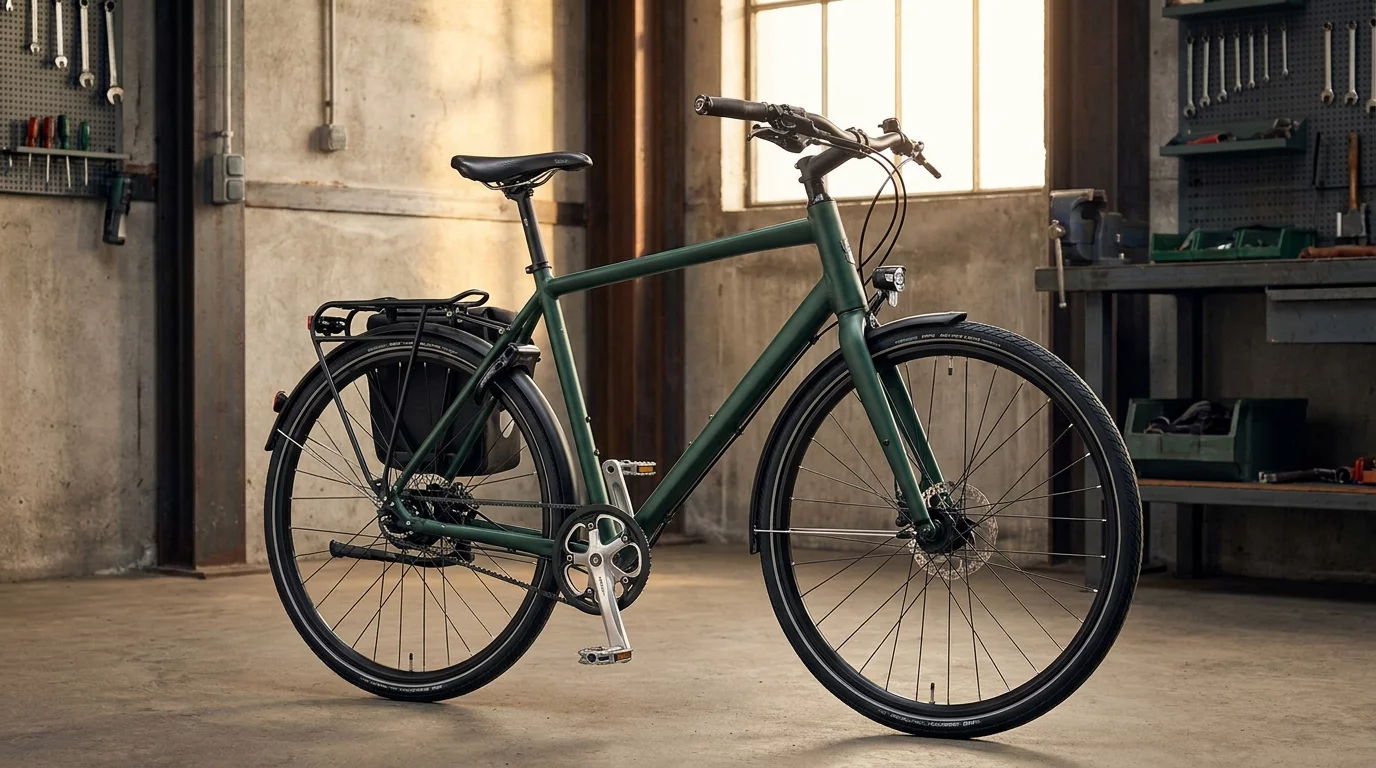 Velo de ville cadre haut sportif pour homme